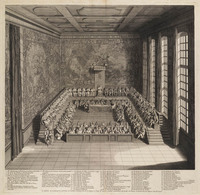 KG 12853
<br/>
Vergadering van de Staten van de Languedoc.
<br/>
<em>Picart, Bernard (1673-1733)</em>